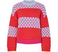 PIECES PIECES Stripe Long Sleeve Cable Knit Jumper violet FR 40 (EU 38)
