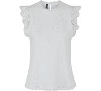 PIECES PIECES White Lace Detail Top