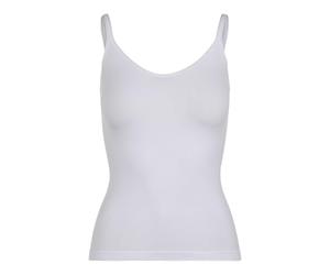 Pieces Plain Underwear Top Noos, Maillot De Corps Femme, Blanc (White White), 40 (Taille Fabricant: L/XL)