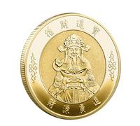 Pièces porte-bonheur chinoises - Pièces porte-bonheur chinoises | Dieu de la fortune pièces d'or et d'argent | Charme heureux pour l'abondance et la prospérité | Pièces de richesse et d'attraction au
