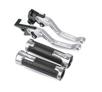 Pièces Pour Aprilia RSV4 2009 2010 2011 2012 2013-2019 Guidon De Moto Leviers D'embrayage De Frein Réglables Poignées Poignée(Argent)