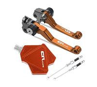 Pièces Pour CR125R 1992-2003 2002 2001 Leviers D'embrayage De Frein Pliables Pour Motocross Stunt Easy Pull Cable System CNC Accessoires(Orange)