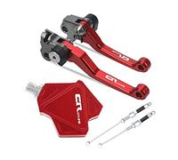 Pièces Pour CR125R 1992-2003 2002 2001 Leviers D'embrayage De Frein Pliables Pour Motocross Stunt Easy Pull Cable System CNC Accessoires(Rouge)