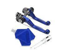 Pièces Pour CRF450R CRF 450 R 2002 2003 Motocross Pliable De Frein Leviers D'embrayage Stunt Facile Tirer Câble Système CNC Accessoires(Bleu)