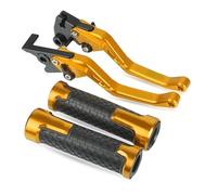 Pièces Pour Hon&da CBR650F CB650F 2014 2015 2016 Guidon De Moto Leviers D'embrayage De Frein Réglables Poignées Poignée(Or)