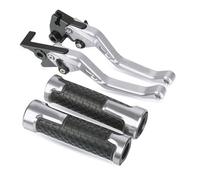 Pièces Pour Hon&da CBR650F CB650F 2014 2015 2016 Guidon De Moto Leviers D'embrayage De Frein Réglables Poignées Poignée(Sliver)