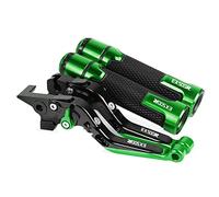 Pièces Pour Kawasaki GPZ500S GPZ500 S EX500R 1990-2009 Moto CNC Accessoires Frein Leviers D'embrayage Guidon Poignées Réglable Pliant Extensible Avec (Vert)