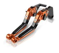 Pièces Pour Kawasaki NINJA650 Z 650 Z650 2016-2020 Leviers D'embrayage De Frein De Moto Réglable Pliant Extensible CNC Accessoires Avec (Orange)