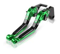 Pièces Pour Kawasaki NINJA650 Z 650 Z650 2016-2020 Leviers D'embrayage De Frein De Moto Réglable Pliant Extensible CNC Accessoires Avec (Vert)