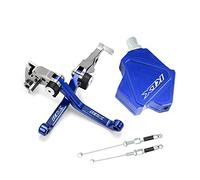Pièces Pour KLX125 D-TRACKER125 KLX150S/BF/L KLX230/230R/250S Leviers D'embrayage Frein Pliables Motocross Stunt Système Câbles À Traction Facile Accessoires CNC(Bleu)