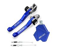 Pièces Pour KX125 2001 2002 2003 2004 2005 Motocross Pliable Frein Embrayage Leviers Stunt Facile Tirer Câble Système CNC Accessoires(Bleu)