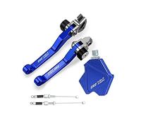 Pièces Pour KX250 2001 2002 2003 2004 Motocross Pliable Leviers D'embrayage De Frein Stunt Easy Pull Câble Système CNC Accessoires(Bleu)