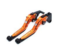 Pièces Pour Kymco DownTown 350 300i DOWN TOWN 125/200/300/350 Moto CNC Accessoires Frein Embrayage Leviers Réglable Pliant Extensible(Orange)