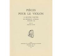 Pièces pour le violon à quatre parties de différents autheurs