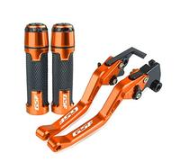 Pièces Pour Suzuki Bandit GSF600S GSF 600S GSF600 S GSF 600 S 1995-2004 2003 2002 Guidon De Moto Leviers D'embrayage De Frein Réglables Poignées Poignée(Orange)