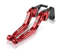 Pièces Pour Suzuki GSF650 GSF 650 BANDIT 2005 2006 Leviers D'embrayage De Frein De Moto Réglable Pliant Extensible CNC Accessoires Avec (Rouge)