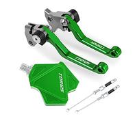 Pièces Pour TDR125 1991-2002 2001 2000 Motocross Pliable Leviers D'embrayage De Frein Stunt Easy Pull Câble Système CNC Accessoires(Vert)