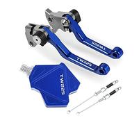 Pièces Pour TW225 2002 2003 2004-2017 2008 2012 Motocross Pliable Frein Embrayage Leviers Stunt Easy Pull Câble Système CNC Accessoires(Bleu)