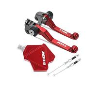 Pièces Pour XR400 1996 1997 1998 1999 2000 2001 2002 2003 2004 Motocross Pliable Frein Embrayage Leviers Stunt Easy Pull Câble Système CNC Accessoires(Rouge)