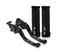 Pièces Pour Yama&ha MT15 MSLAZZ150 2005-2019 MT-15 Guidon De Moto Leviers D'embrayage De Frein Réglables Poignées Poignée(Noir)