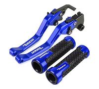 Pièces Pour Yama&ha XT660R XT 660R 2004 2005-2016 Guidon De Moto Leviers D'embrayage De Frein Réglables Poignées Poignée(Bleu)