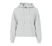 PIECES PCCHILLI LS Hoodie Noos BC Sweatshirt à Capuche, Gris Clair chiné, XS Femme