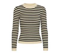 PIECES Pull-over 'PCCrista' beige / noir, Taille XS