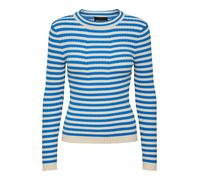 PIECES Pull-over 'PCCrista' crème / bleu, Taille L