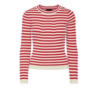 PIECES Pull-over 'PCCrista' crème / rouge foncé, Taille M