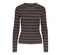 PIECES Pull-over 'PCCRISTA' marron / noir, Taille XS