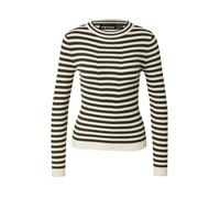 PIECES Pull-over 'PCCRISTA' olive / blanc cassé, Taille XXL