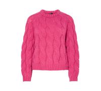 Pieces Pcjia Ls O-Neck Knit BC, Rose, M Femme
