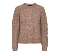 PIECES Pull-over 'PCNina' marron chiné, Taille XXL