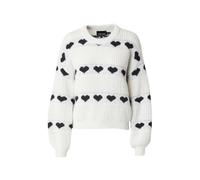PIECES Pull-over 'PCNove' noir / blanc, Taille XS