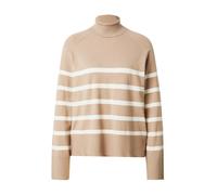 PIECES Pull-over 'SIA' camel / blanc, Taille S