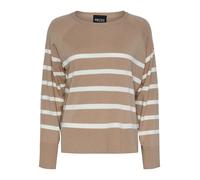 PIECES Pull-over 'SIA' noisette / blanc, Taille XS