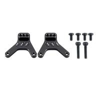 Pièces RC Compatible avec Kyosho pour Miniz pour Jimny pour Wrangler 1/18 1/24 RC Mise À Niveau De Voiture, Tours De Choc en Métal, Support D'amortisseur Arrière(Black)