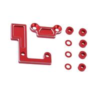Pièces RC Compatible avec Tamiya pour TT02 TT02D pour TT02B TT02S Ensemble De Support De Roulement d'arbre Principal en Métal pour Pièces De Voiture RC 1/10 Support D'engrenage(Red)