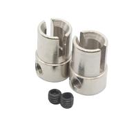Pièces RC For HSP Brontosaurus For Redcat For Volcano Epx Pro Tornado S30 Exceed 94111 02016 1/10 2pcs For Universal B Joint Drive Cups Spare Parts(Silver)