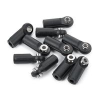 pièces RC pour 1/10 RC Crawler Car Parts M4 Noir Plastique Direction Lien Pivot Biellette Extrémité Largeur Boules Joint Tête Modification Accessoires De Voiture(Size 1)