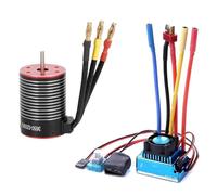 pièces RC pour 1/8 1/10 RC Car Drift pour Racing Off-Road pour Monster Truck 3650 Moteur Brushless 3600KV 4500KV 5200KV Et 120A ESC Pièces De Voiture RC Accessoires(5200KV)