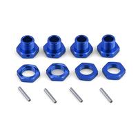 pièces RC pour Arrma 1/7 pour Infraction pour Limitless pour Felony 6S 1/8 pour Typhon 6S Adaptateur Moyeu Hexagonal Roue Métal 17 Mm avec Écrou Pièces Mise À Niveau De Voiture RC(Blue)