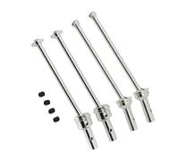pièces RC pour Arrma 1/8 pour Typhon 6S 1/7 pour Infraction 6S pour Limitless pour Felony 6S pour BLX Pièces Mise Niveau Voiture RC CVD Métal pour Arbre Transmission Avant Arrière(Silver,Set)