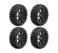 Pièces Rc pour ARRMA pour Typhon pour TRAXXAS Jato Fei Shen pour KYOSHO MP10 pour HSP Hong Nor 1/8 Pneus Voiture RC Hexagone 17 Mm Tout-Terrain Chocolat(Black)