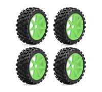 Pièces Rc pour ARRMA pour Typhon pour TRAXXAS Jato Fei Shen pour KYOSHO MP10 pour HSP Hong Nor 1/8 Pneus Voiture RC Hexagone 17 Mm Tout-Terrain Chocolat(Green)