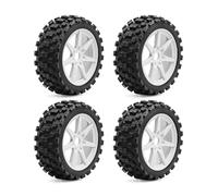 Pièces Rc pour ARRMA pour Typhon pour TRAXXAS Jato Fei Shen pour KYOSHO MP10 pour HSP Hong Nor 1/8 Pneus Voiture RC Hexagone 17 Mm Tout-Terrain Chocolat(White)