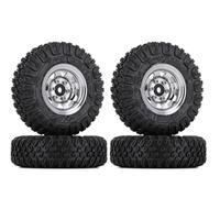 Pièces RC pour Axial 90069 D90 TF2 pour Tamiya CC01 LC70 pour MST pour Jimny 85 * 28MM 1.55" 1/10 Beadlock Jante Pneu Ensemble RC Crawler Pièces De Voiture Accessoires(AX1010-1501SR)