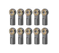 Pièces RC pour Axial pour SCX10 D90 pour TRX4 pour TRX6 pour Tamiya CC01 1/10 Métal M4 M3 Lien Biellette D'extrémité Rotule Amortisseur Rotule RC Pièces De Voiture sur Chenilles(Gray,M4)