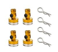 PièCes Rc Pour Axial Pour SCX10 Pour Traxxas Pour TRX4 Pour HSP Drift Pour Sakura Pour Redcat D90 D110 1/10 4pcs RC Carrosserie Poteaux Aimant Invisible Fixe Support(Gold)