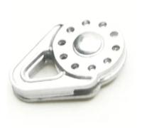 Pièces Rc pour Axial pour SCX10 pour TRX-4 D90 pour Tamiya 1/10 Poulie De Treuil Robuste en Alliage Métallique Accessoire(Silver)